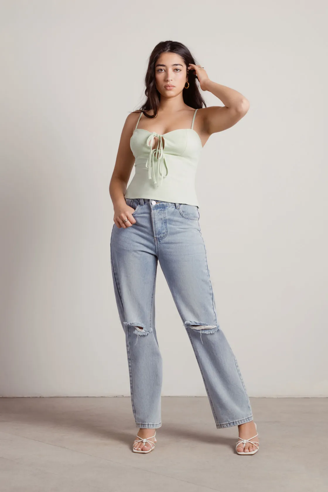 Tobi Acacia Gingham Blouse -