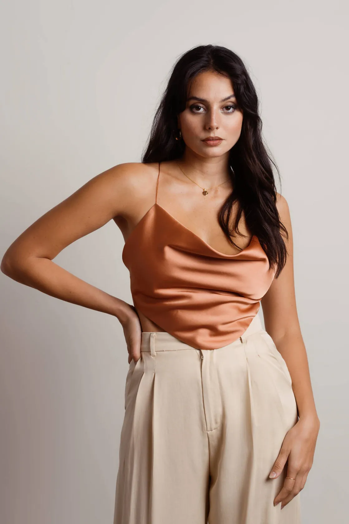 Tobi Addie Crop Top - Ginger