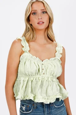 Tobi Aerith Gingham Blouse -
