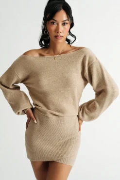 Tobi Afternoon Stroll Ribbed Sweater Mini Dress -