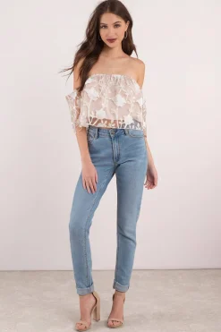 Tobi Alanna Crop Top - Rose