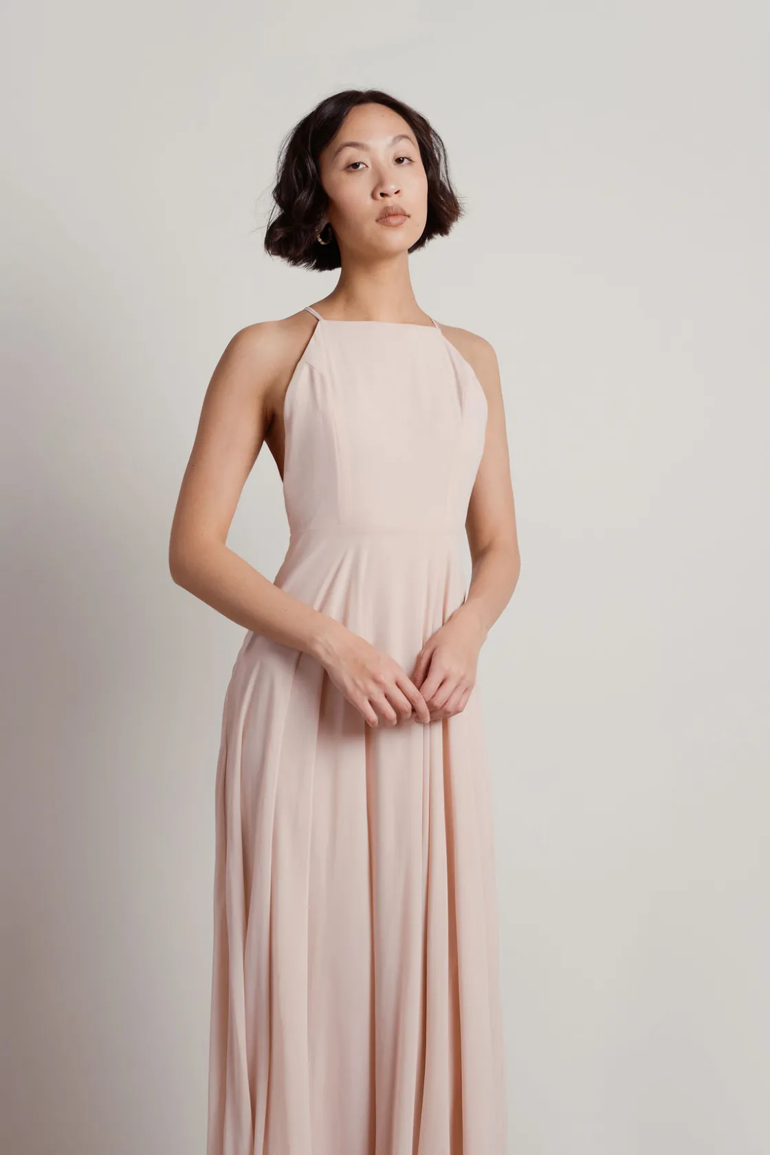 Tobi Aleisha Halter Cross Back Maxi Dress -