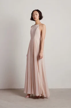 Tobi Aleisha Halter Cross Back Maxi Dress -