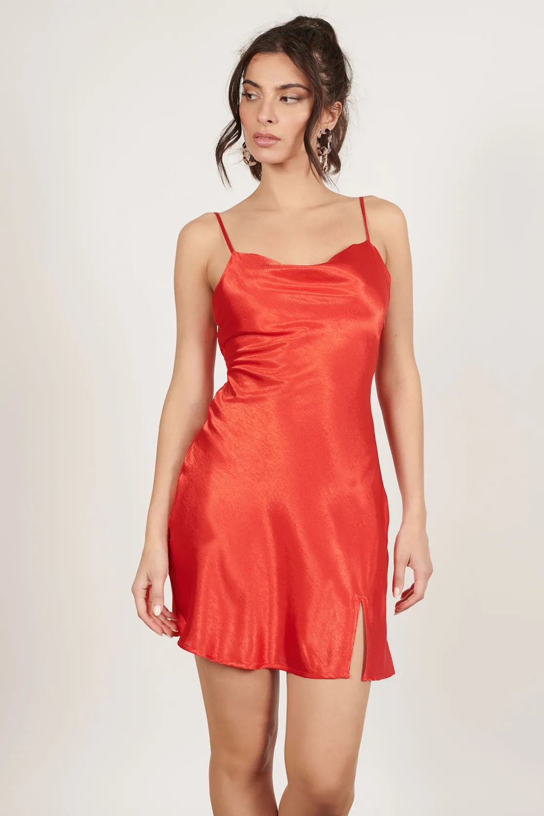 Tobi Alina Satin Slip Mini Dress -