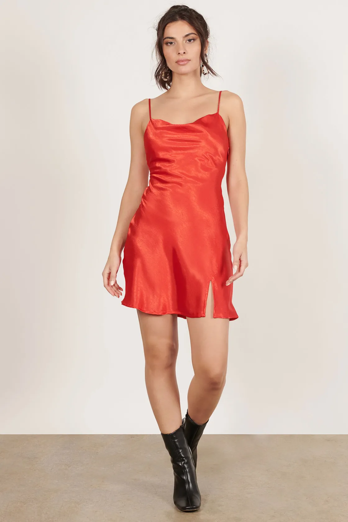 Tobi Alina Satin Slip Mini Dress -
