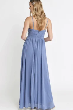 Tobi All About Tonight Surplice Empire Maxi Dress - Taupe