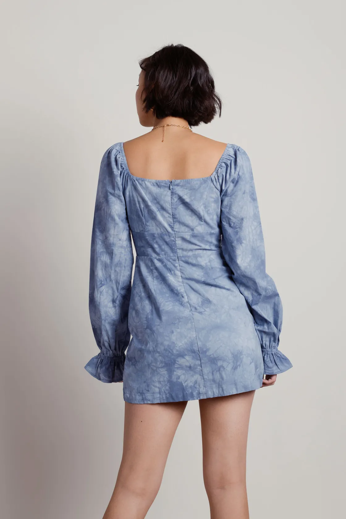 Tobi All I Want Is You Tie Dye Ruched Mini Dress -