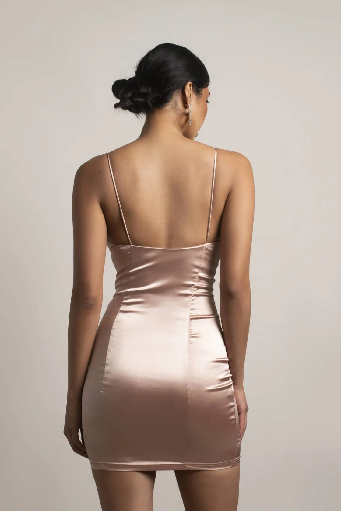 Tobi All Or Nothing Satin Bustier Mini Dress -