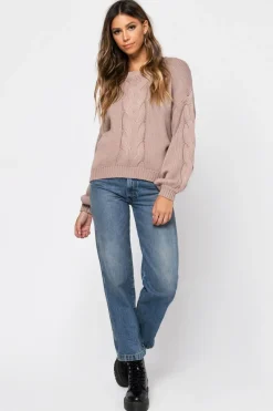 Tobi All The Feels Knit Sweater - Beige