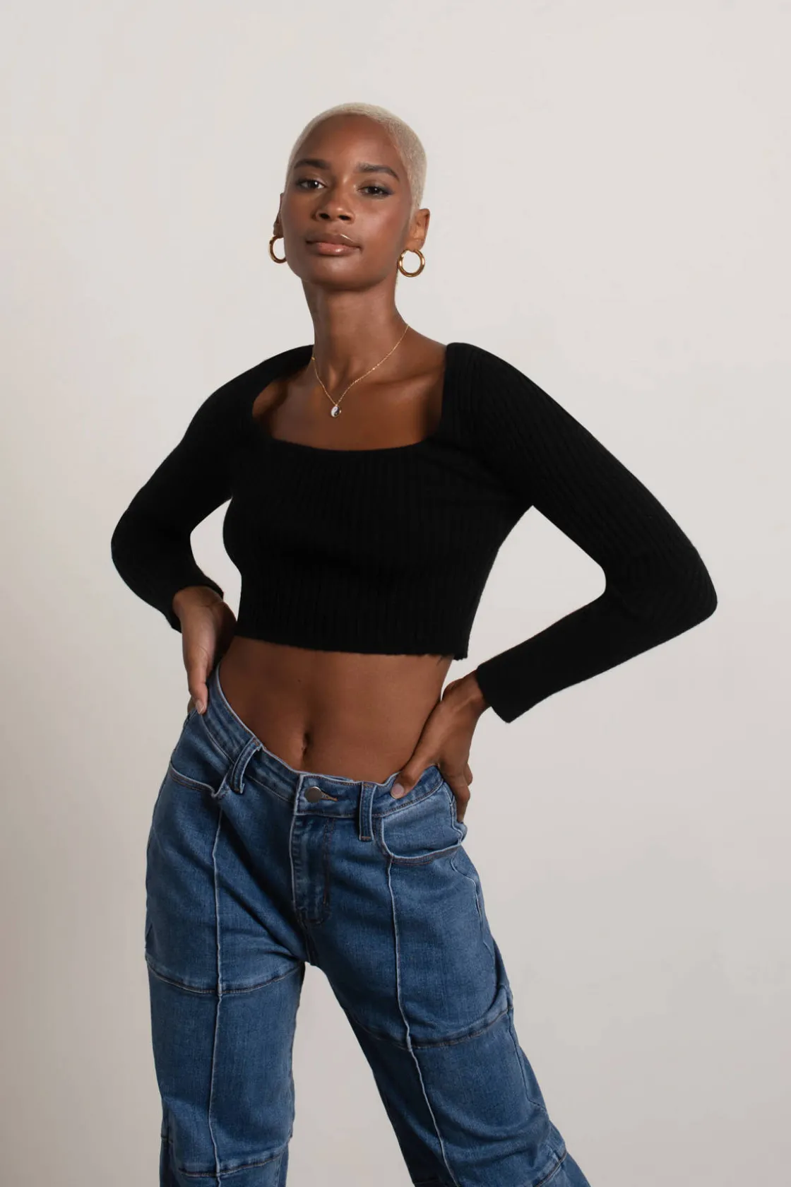 Tobi All The Time Crop Sweater -