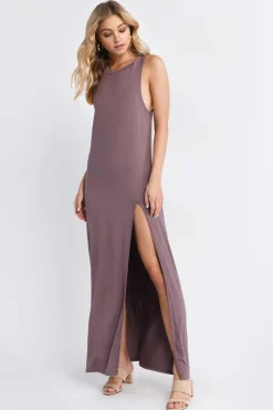 Tobi All There Is High Slit Racerback Maxi Dress -