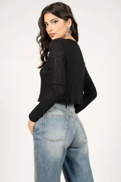 Tobi Ally Ribbed Sweatshirt -