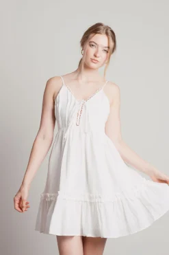Tobi Always On Time Ruched Skater Mini Dress -