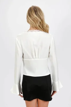 Tobi Amaia Front Tie Blouse -