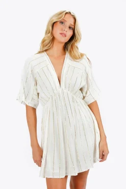 Tobi Amani Sequin Kimono Sleeve Mini Dress -