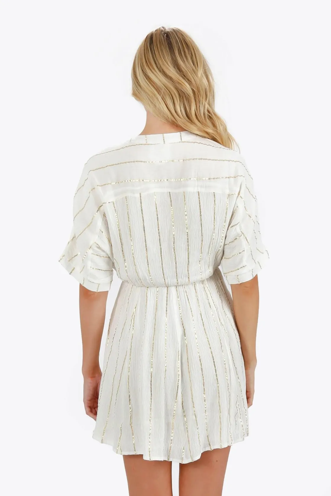 Tobi Amani Sequin Kimono Sleeve Mini Dress -