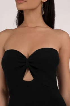 Tobi Ambitions Strapless Cutout Mini Dress - Black