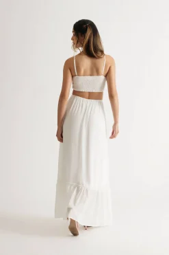 Tobi Angel Touch Chiffon Cutout Maxi Dress -