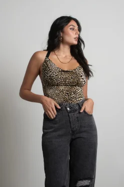 Tobi Animal Spirit Cross Back Bodysuit -