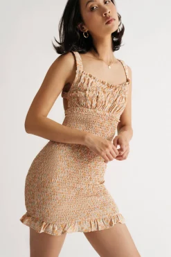 Tobi Anna Beth Floral Bodycon Mini Dress -
