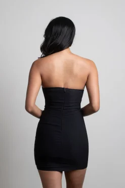 Tobi Annamarie Strapless Bodycon Mini Dress - Red