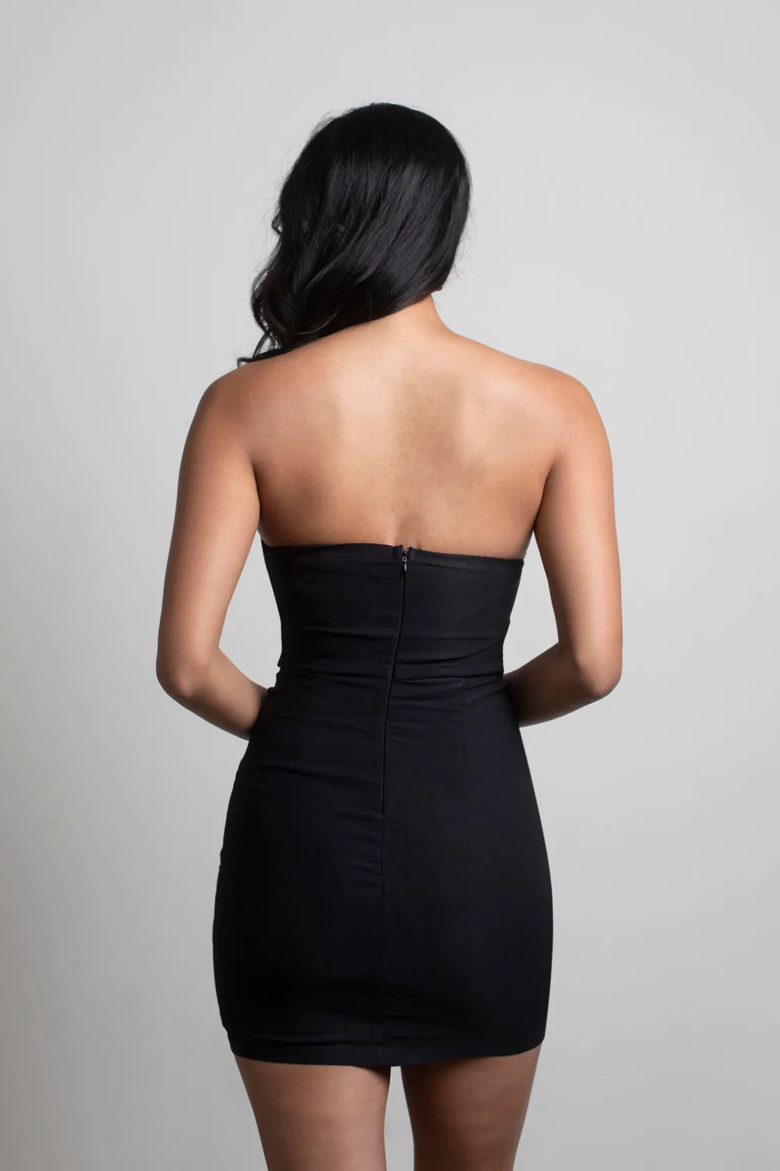 Tobi Annamarie Strapless Bodycon Mini Dress - Red