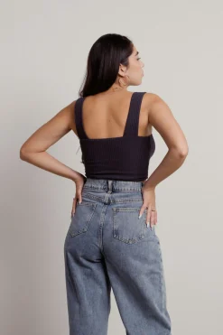 Tobi Another One Tank Top - Charcoal