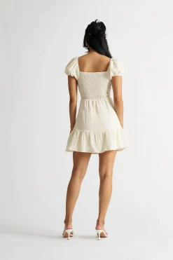 Tobi Another Way Sweetheart Keyhole Skater Mini Dress