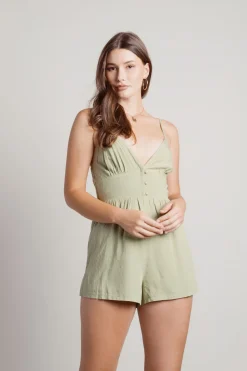 Tobi Anza Swiss Dot Romper -