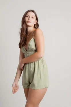 Tobi Anza Swiss Dot Romper -
