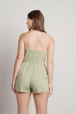 Tobi Anza Swiss Dot Romper -