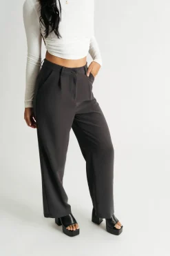 Tobi Archer Beige Wide Leg Pants