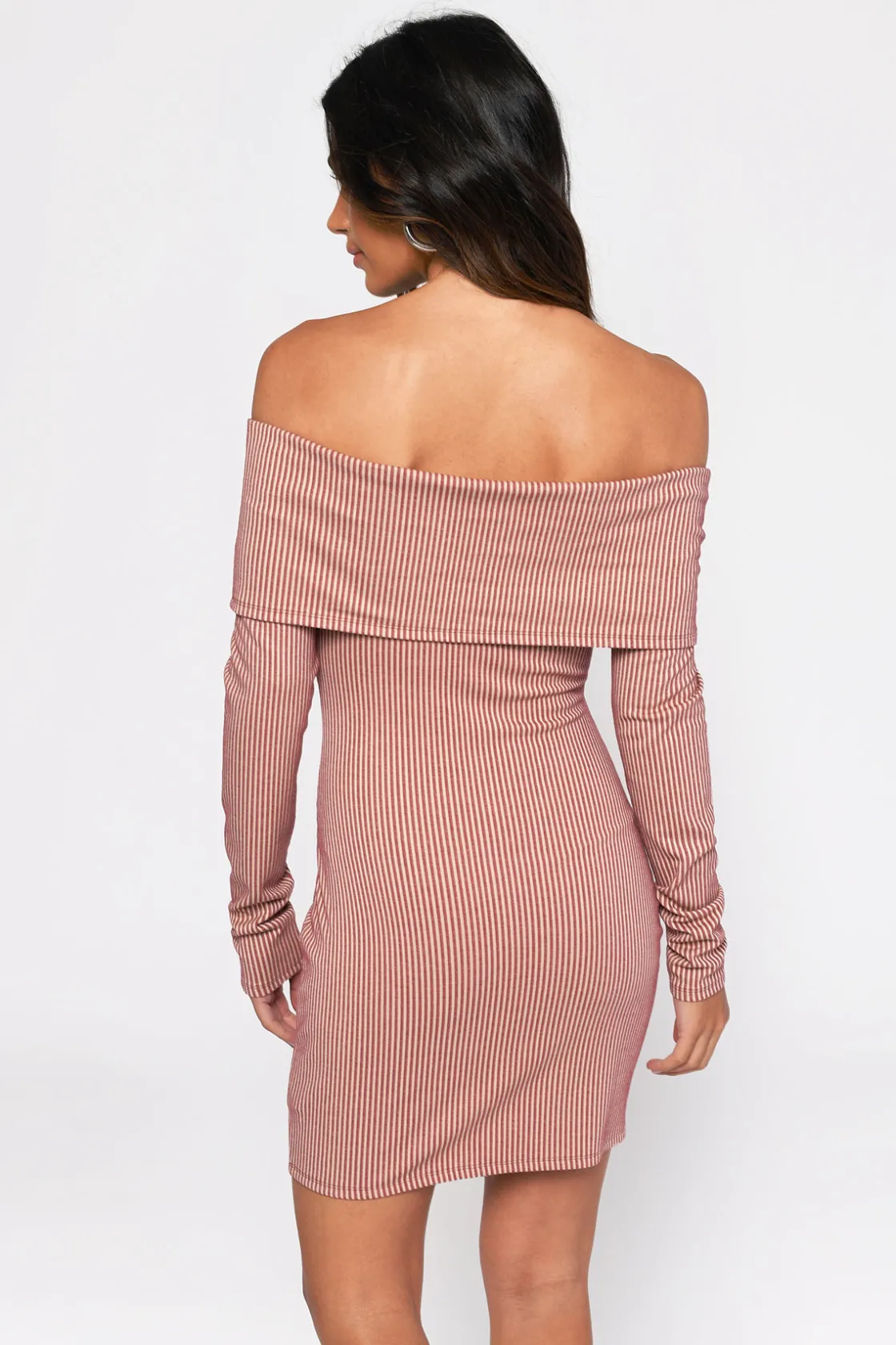Tobi Aria Off The Shoulder Bodycon Mini Dress -