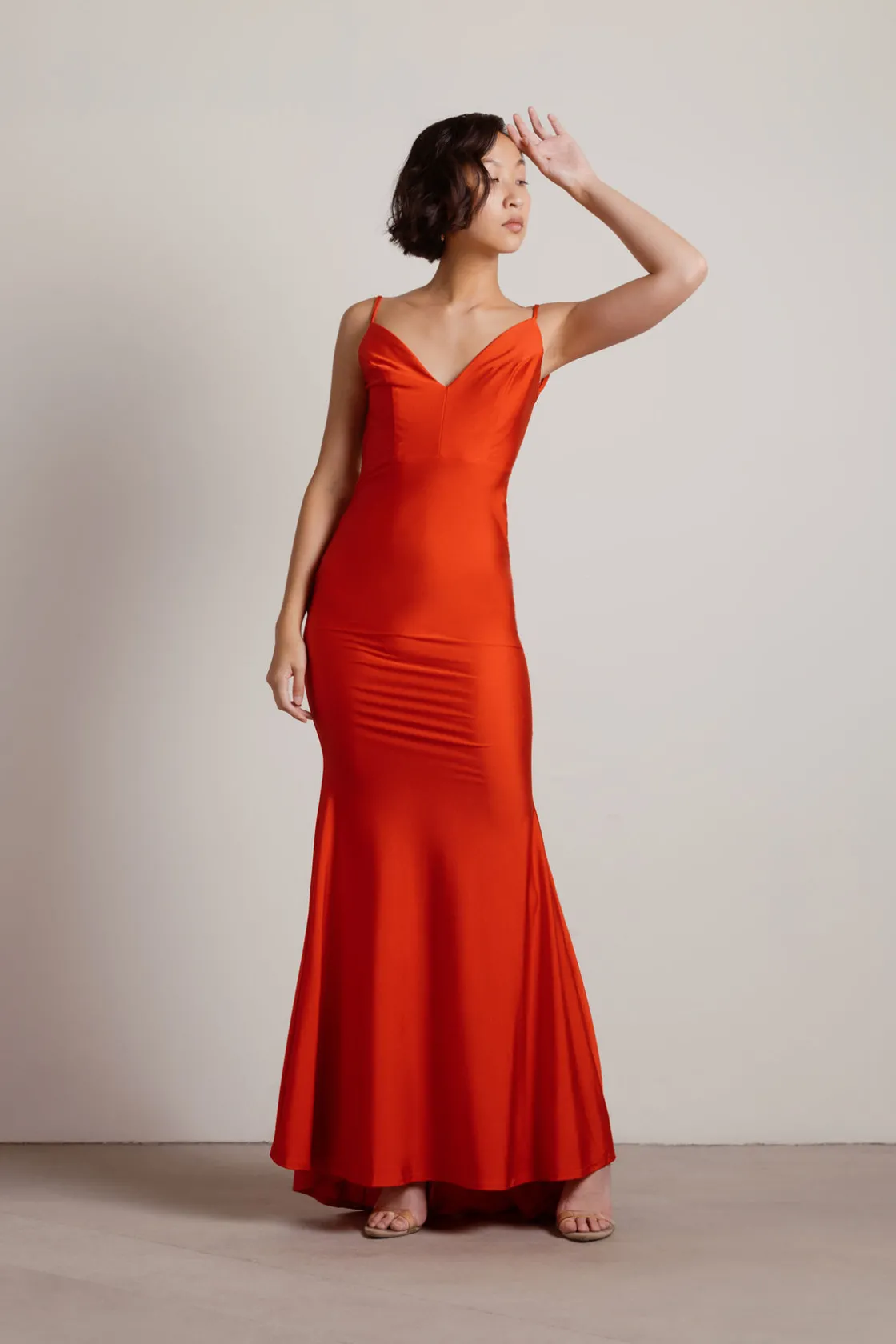 Tobi Ariella Backless Mermaid Maxi Dress - Black