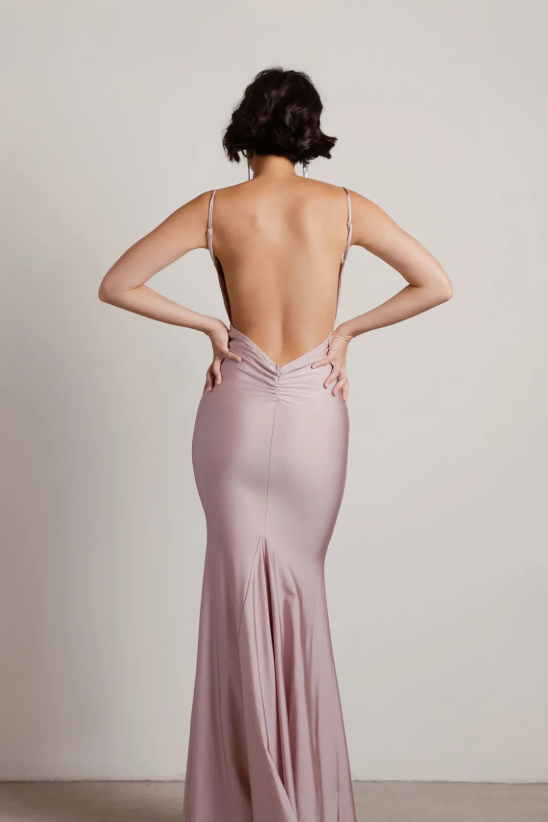 Tobi Ariella Backless Mermaid Maxi Dress - Black