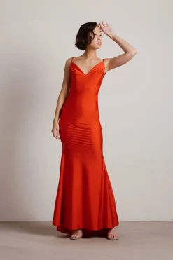 Tobi Ariella Backless Mermaid Maxi Dress - Black