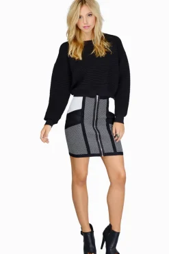 Tobi Around The Block Front Zipper Mini Skirt -