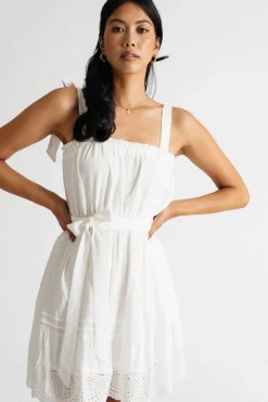 Tobi Asher Tie Strap Skater Mini Dress -