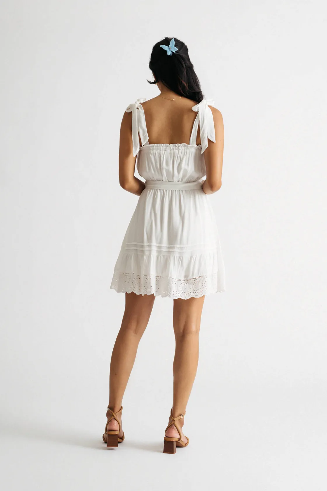 Tobi Asher Tie Strap Skater Mini Dress -