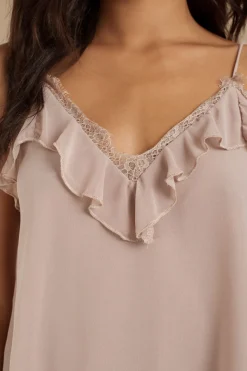 Tobi Aster Chiffon Ruffle Cami