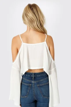 Tobi Athena Crop Top - White