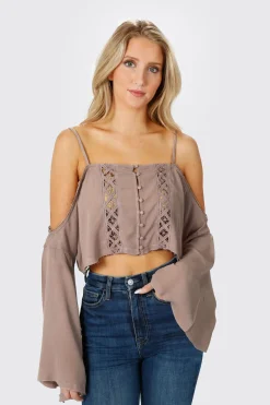 Tobi Athena Crop Top - White
