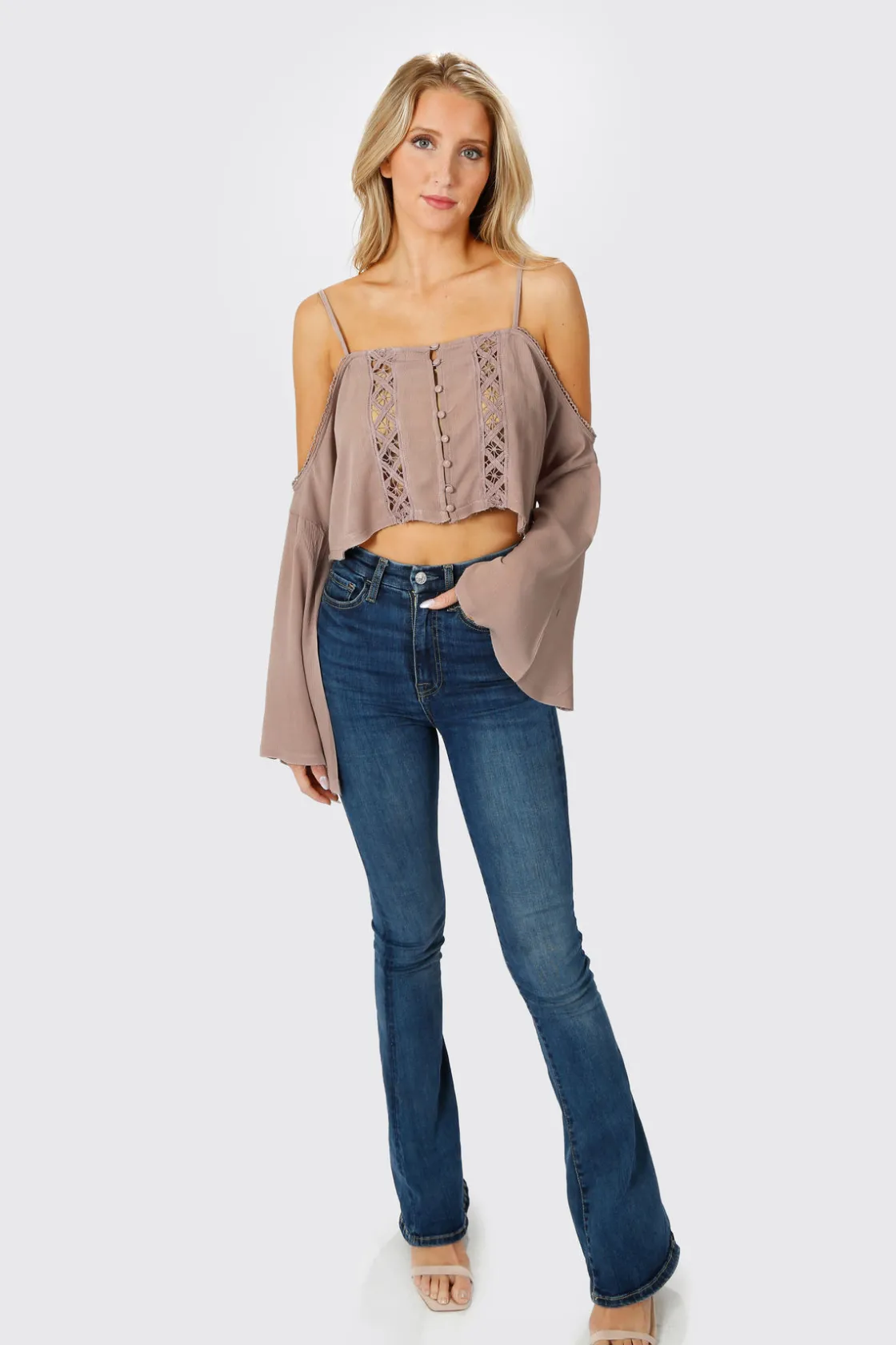 Tobi Athena Crop Top - White