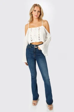 Tobi Athena Crop Top - White