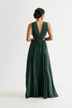 Tobi Athena Maxi Side Cutout Slit Maxi Dress