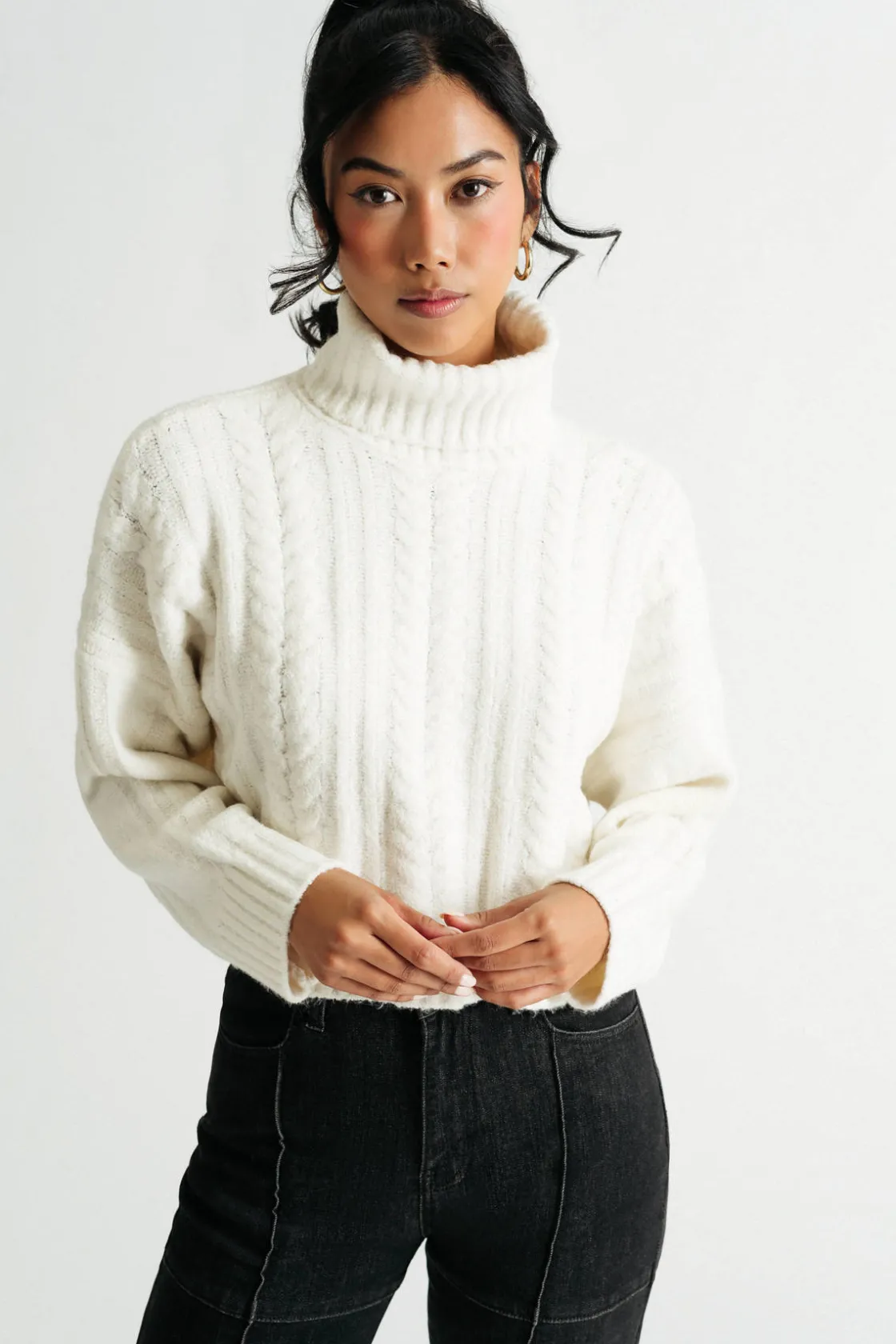 Tobi Autumn Skies Turtleneck Sweater -
