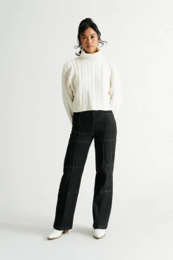 Tobi Autumn Skies Turtleneck Sweater -