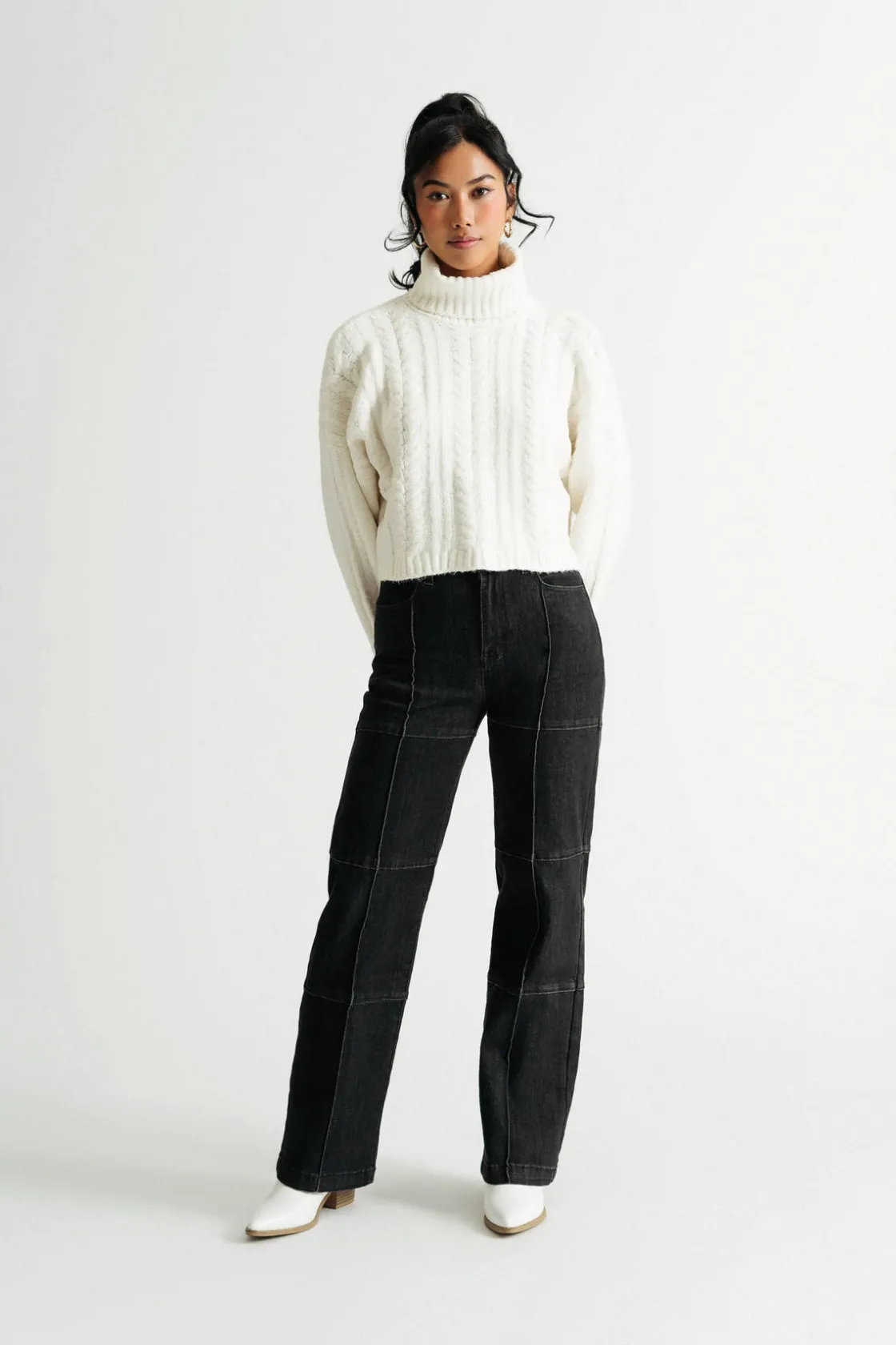 Tobi Autumn Skies Turtleneck Sweater -