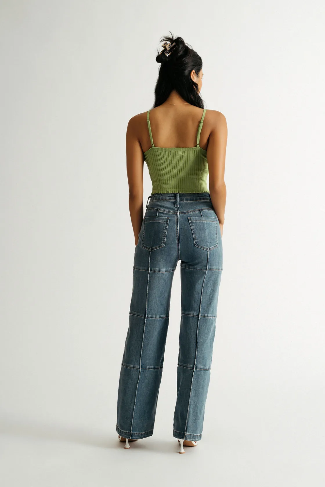 Tobi Avocado Jam Crop Top -