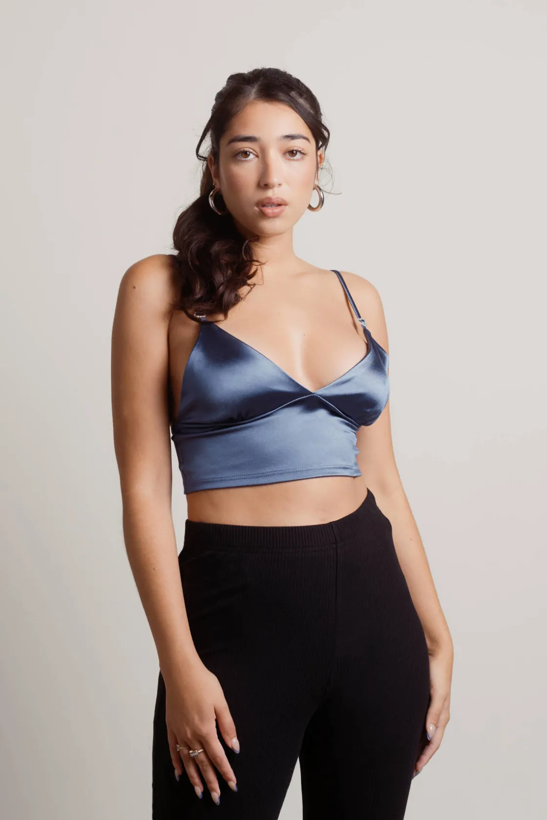 Tobi Babygirl Crop Top - Blue